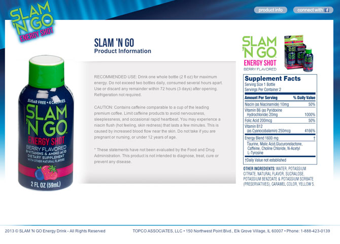 SLAM ‘N GO Energy Drink
